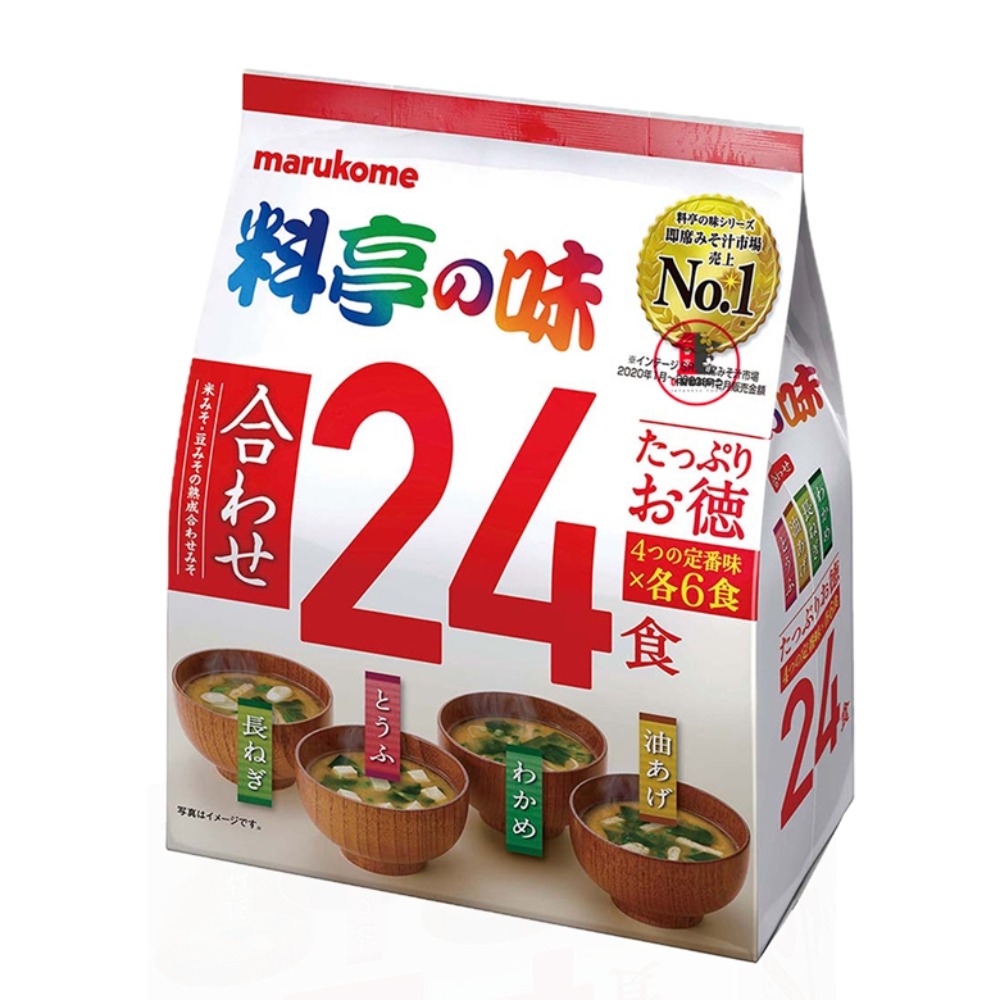 마루코메 료테이노 아지 즉석 된장국 432g 24인분 4가지맛