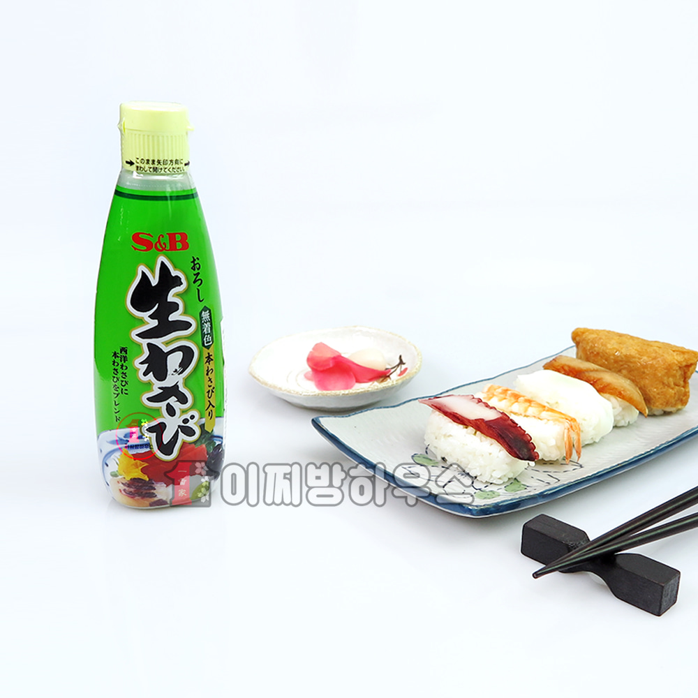 에스앤비 와사비 업소용 생와사비 310g x2개 일본 고추냉이 스시용 생고추냉이 찹스테이크소스