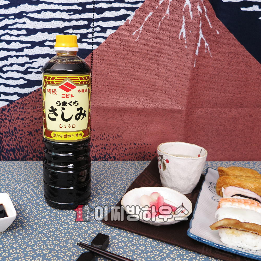 니비시 회간장 1L x15개 사시미 쇼유 일본간장 초밥간장 소유 스시소스 일식재료 식자재