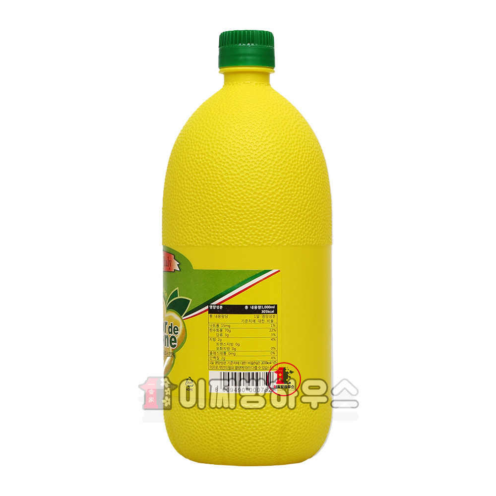 피오디 레몬주스 1L x 6병 레몬즙 레몬원액 에이드만들기 레몬농축액 레몬쥬스 레몬물
