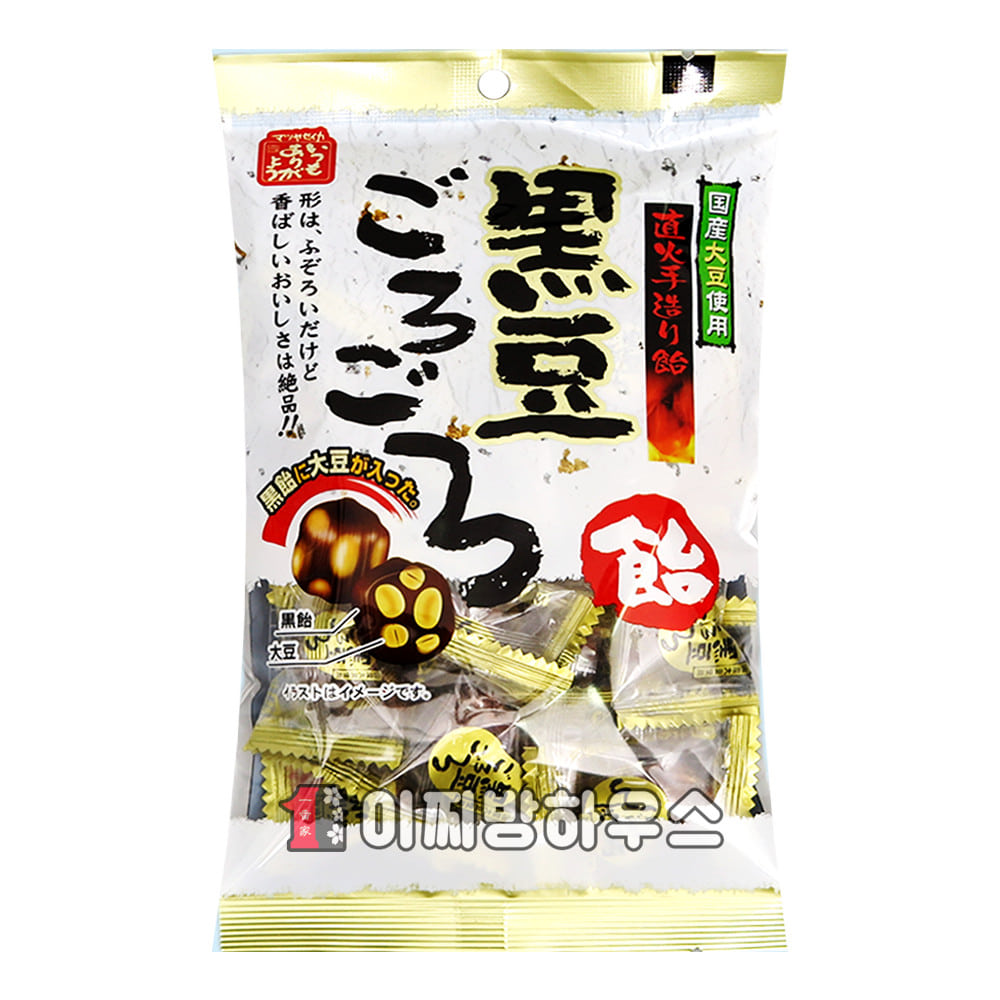마츠야 검은콩사탕 120g 고로고로 옛날사탕 일본 흑사탕 콩사탕 구로아메 탕비실간식