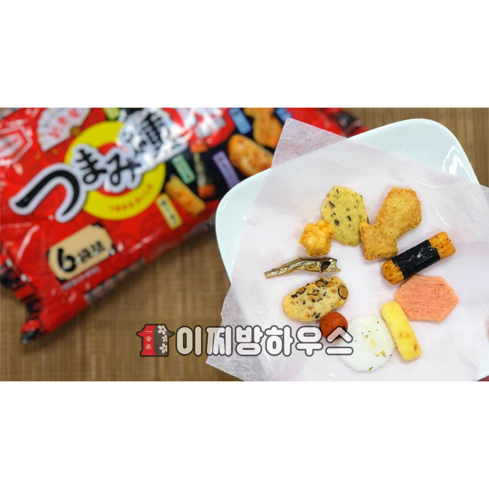 카메다 츠마미타네 120g 해물믹스 마른안주 센베이과자 일본과자 술안주 김과자 노리마키