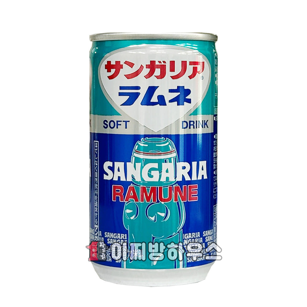 산가리아 라무네 사이다 190g 일본사이다 에이드만들기 짱구라무네 탄산수 미니캔음료 소다 일본음료수